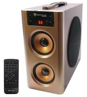 מאמא-שופ מוצרי אלקטרוניקה וסמארטפונים Rockville RHB70 Home Theater Compact Powered Speaker System w Bluetooth/USB/FM