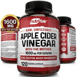 מאמא-שופ טיפוח ובריאות ▶ Apple Cider Vinegar Capsules - 1600mg with The Mother 120 Vegan Keto Pills