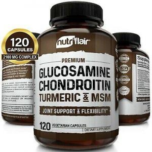 Glucosamine Chondroitin Turmeric & MSM 120 CAPSULES - Bones, Joint Support Pills